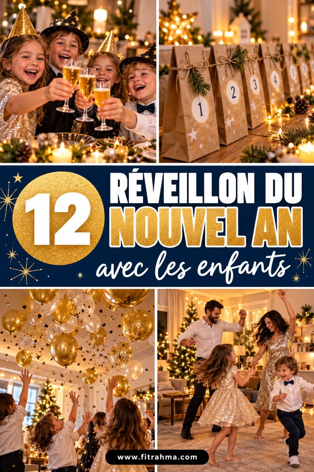 Réveillon du Nouvel An en famille : 12 idées de soirée avec les enfants