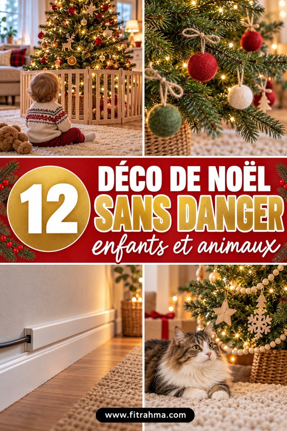 Sécuriser la déco de Noël avec des enfants et des animaux : nos astuces