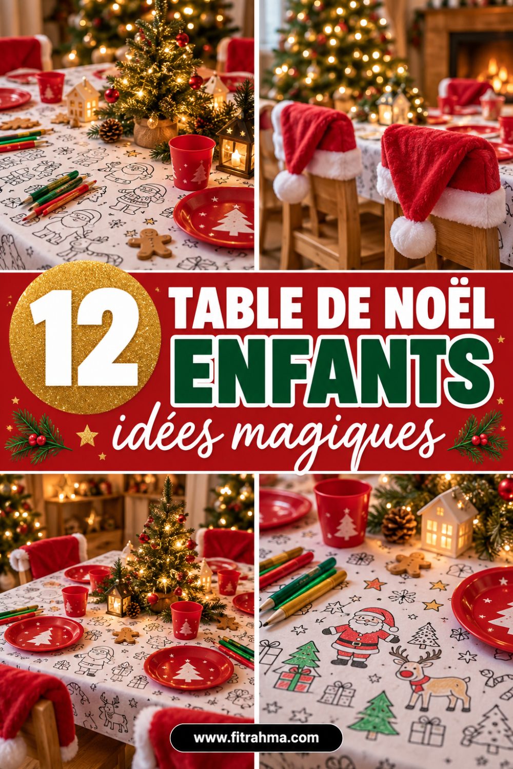 Table de Noël pour enfants : 12 idées magiques