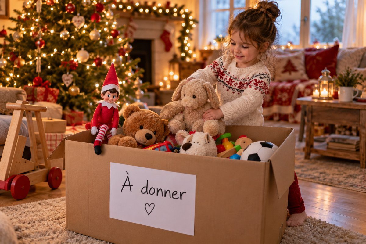Trier des jouets à donner