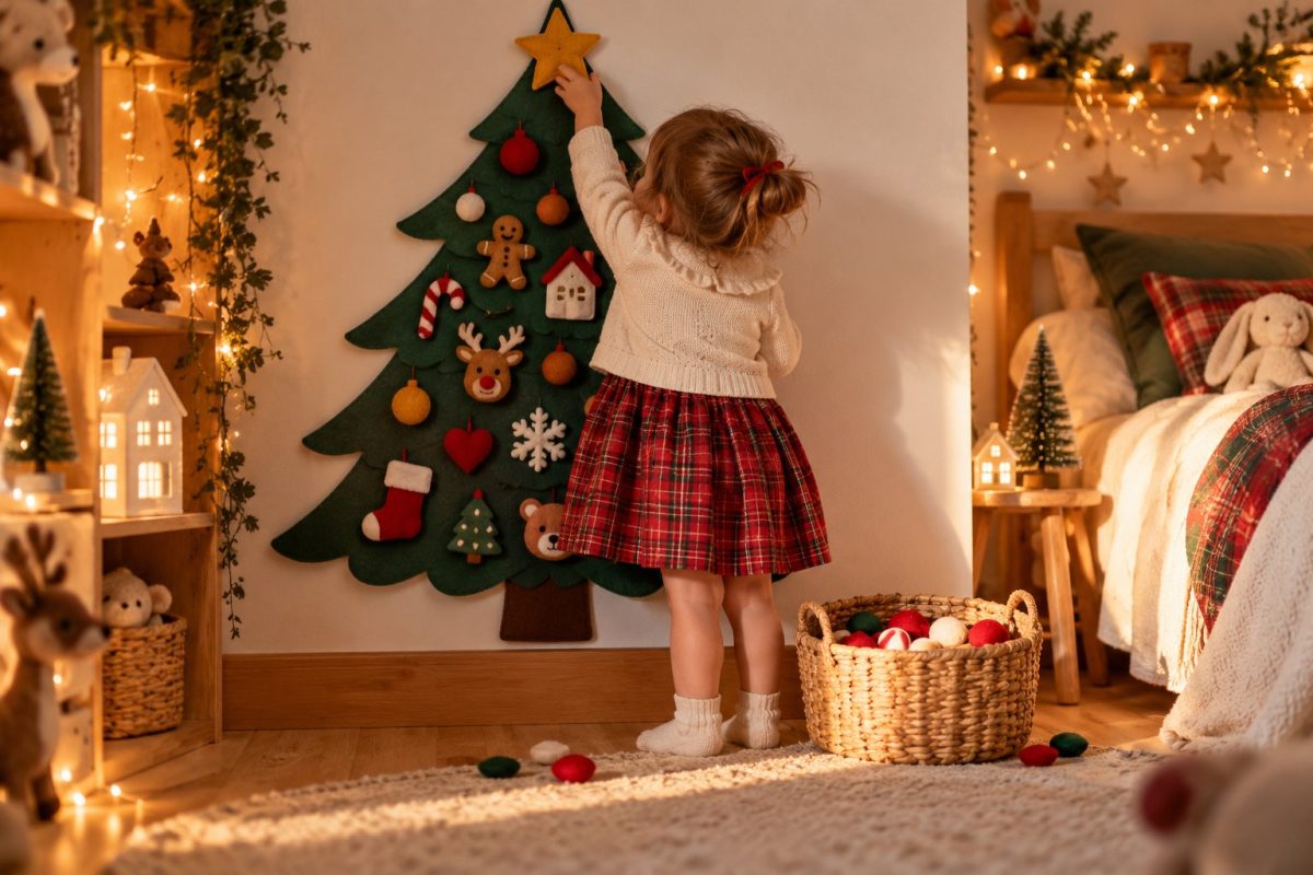 Un sapin en feutrine pour les tout-petits