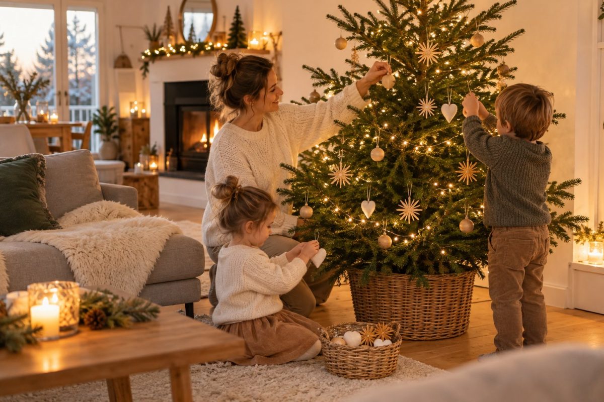 Un sapin naturel et dépouillé