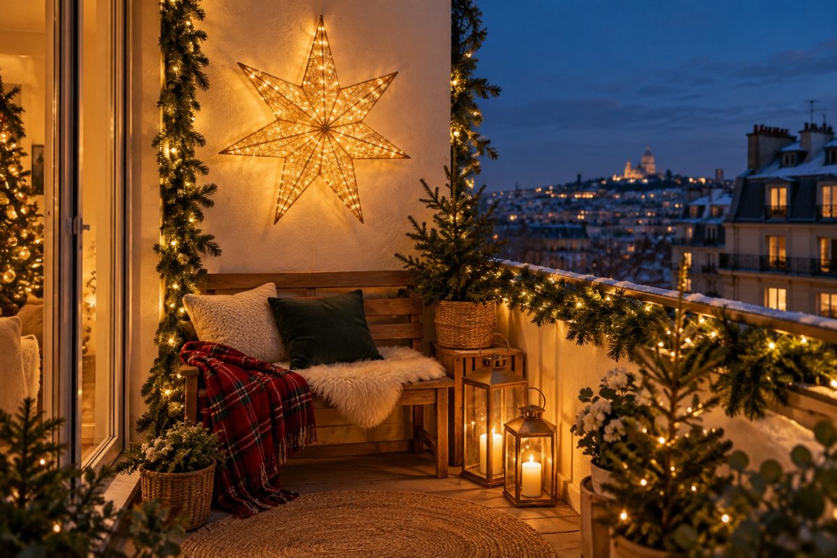 Une étoile lumineuse sur le mur