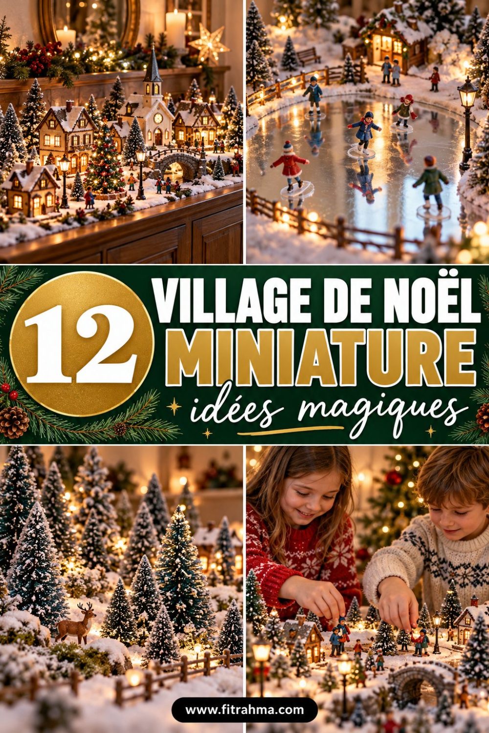 Village de Noël miniature : 12 idées magiques